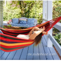 Hängemattenstuhl tragbare Baumwoll -Leinwand Outdoor Swing Hängematte